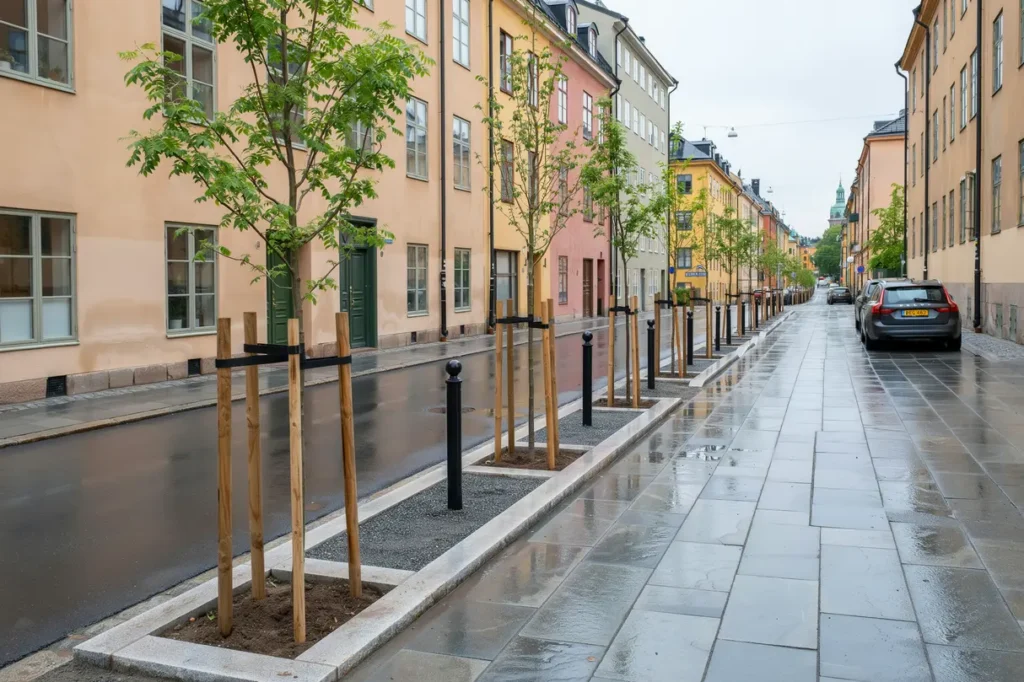 anl ggning av tr dgropar med skelettjord i s dermalm stockholm